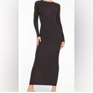 Skims Black Maxi Dress